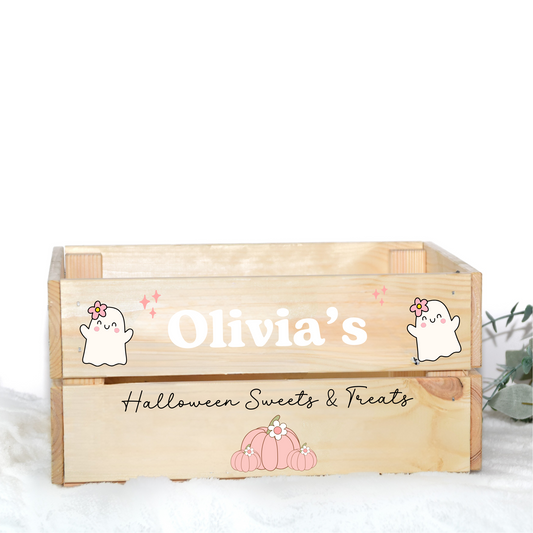 HALLOWEEN SWEETS AND TREATS UV-DTF DECAL - SIZED FOR IKEA CRATE