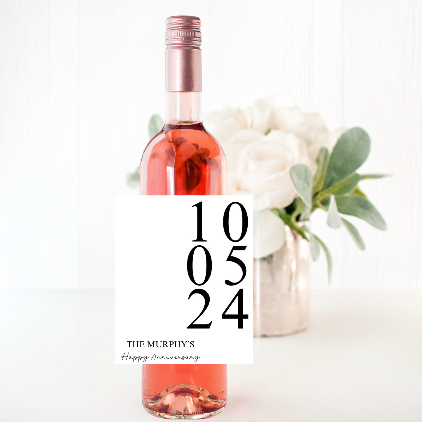 Wine Label - Anniversary