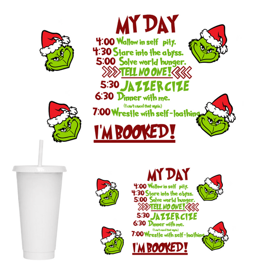 GRINCH - 2 24oz COLD CUP WRAP – Wow Wraps