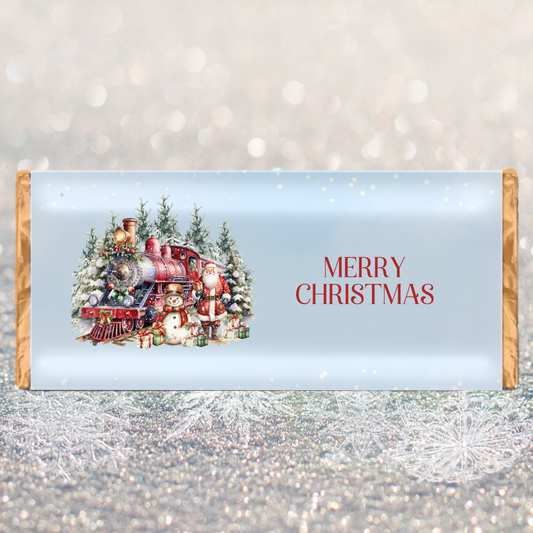 TRADITIONAL CHRISTMAS CHOCOLATE BAR WRAPPER
