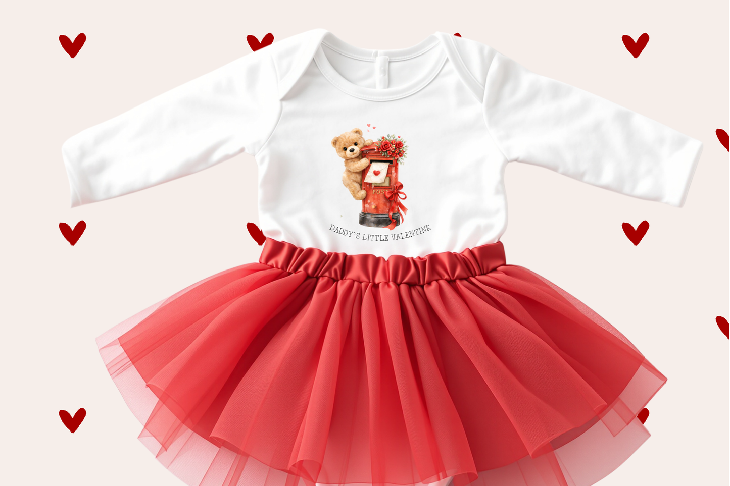 DTF TRANSFER - DADDY'S LITTLE VALENTINE