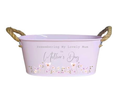 Memorial Planter - Remembering my lovely Mum UV-DTF Decal