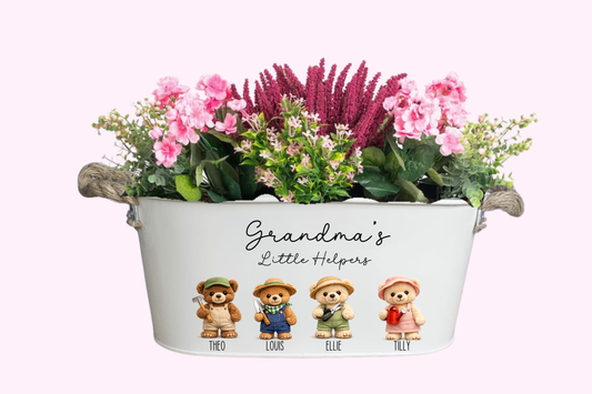 GRANDMAS LITTLE HELPERS - CUTE BEARS UV-DTF DECAL