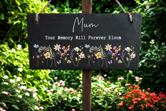 Hanging Garden Slate Memorial UV-DTF