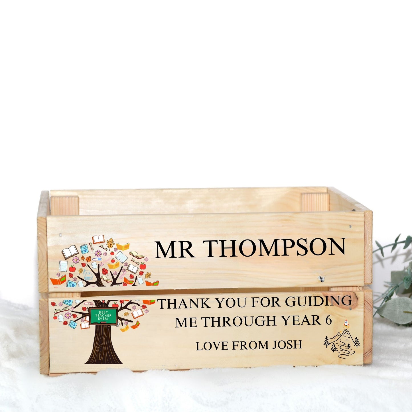 THANK YOU FOR GUIDING ME UV-DTF DECAL - SIZED FOR IKEA CRATE