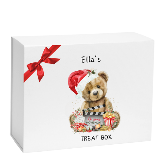 CHRISTMAS MOVE NIGHT BOX - CUTE BEAR UV-DTF DECAL