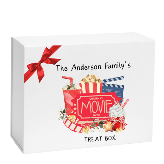 FAMILY CHRISTMAS MOVE NIGHT TREAT BOX - UV-DTF DECAL