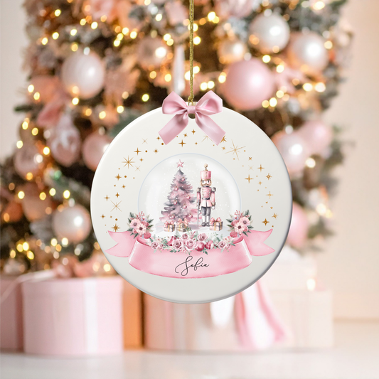 PINK SOLDIER SNOW GLOBE UV-DTF DECAL