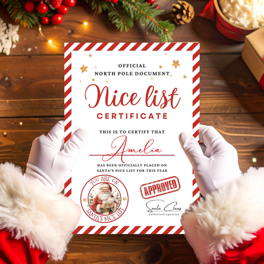 LUXURY NICE LIST CERTIFICATE - A4