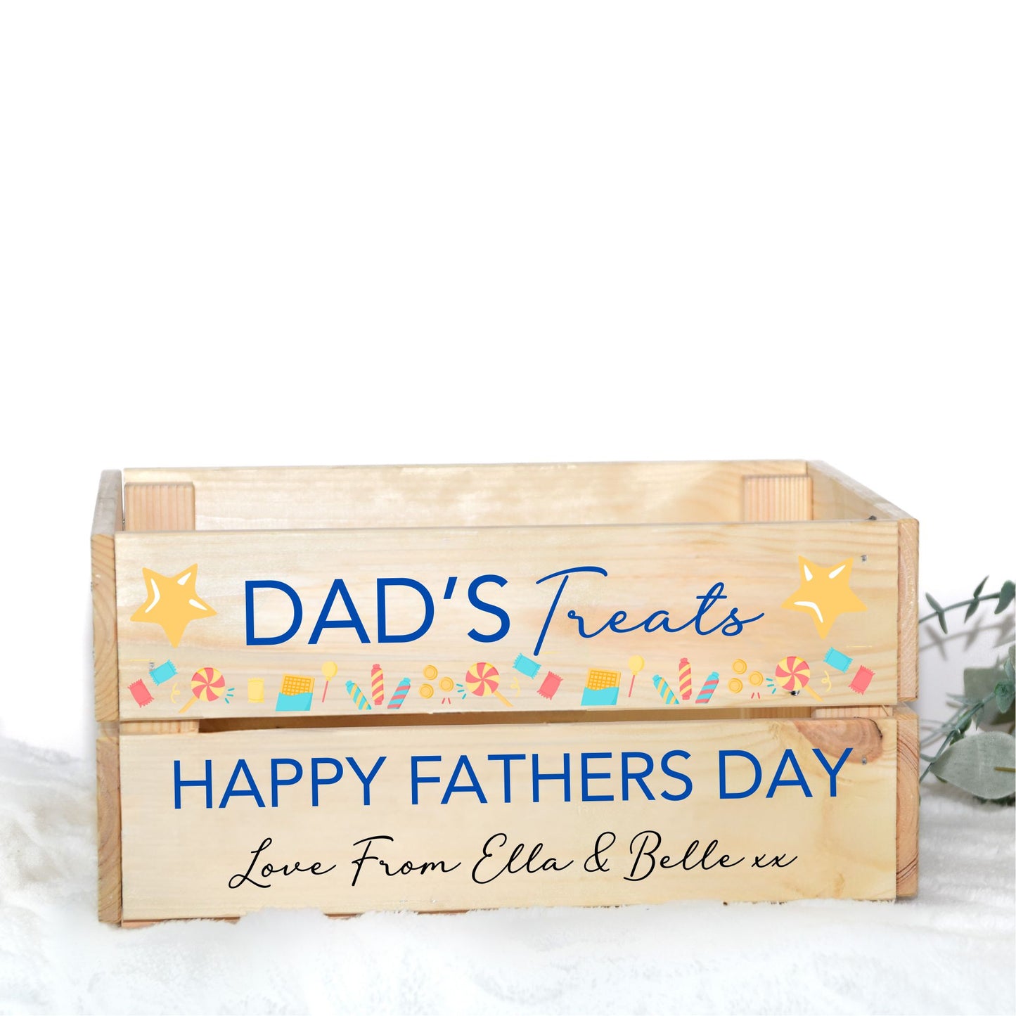 DADS TREATS CRATE UV-DTF DECAL - SIZED FOR IKEA CRATE
