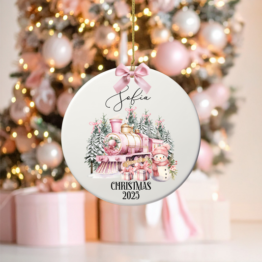 PINK CHRISTMAS UV-DTF DECAL