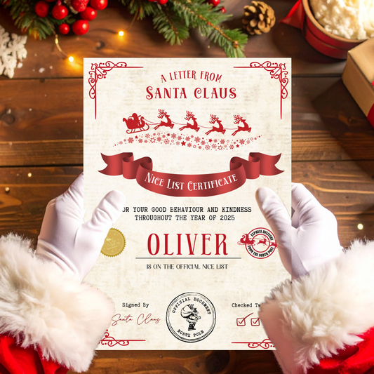 LUXURY NICE LIST CERTIFICATE - A4