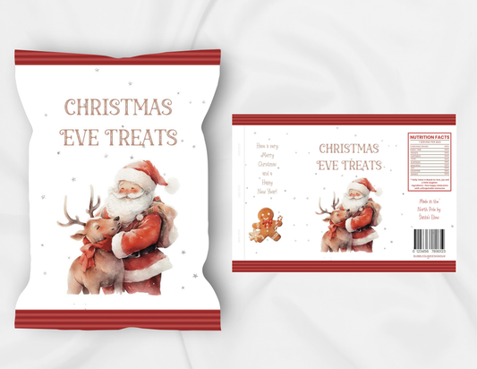 CHRISTMAS EVE TREAT PACKET - SANTA & REINDEER