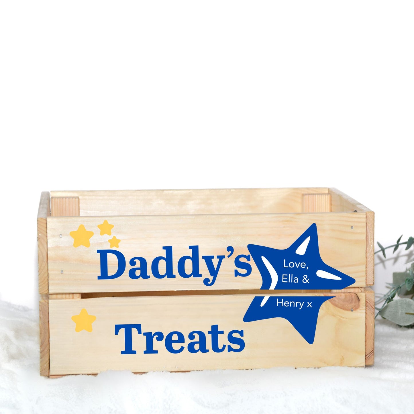 DADDYS TREATS CRATE UV-DTF DECAL - SIZED FOR IKEA CRATE