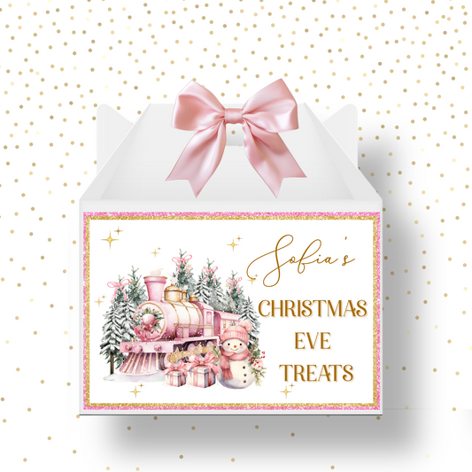 PINK THEMED CHRISTMAS EVE TREATS - ECO SOLVENT LABEL