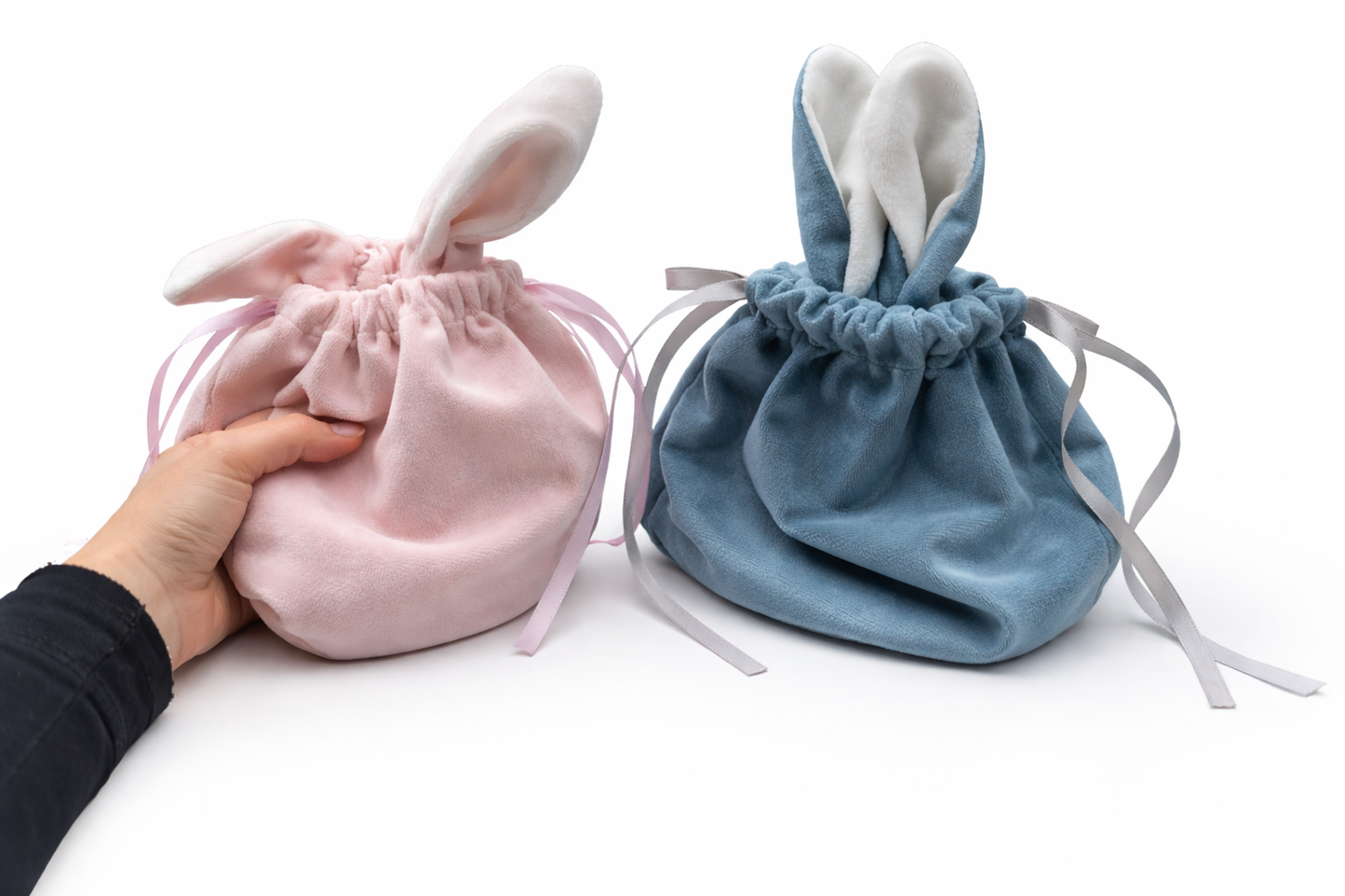 Velvet Easter Bunny Ears Pouches