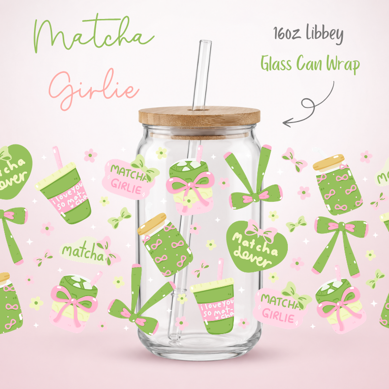 Matcha Design Libbey UV-DTF Wrap