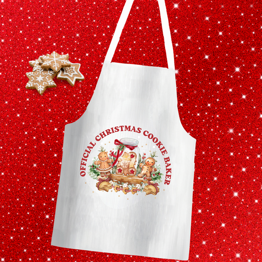 DTF TRANSFER - OFFICIAL CHRISTMAS COOKIE BAKER - FOR APRON