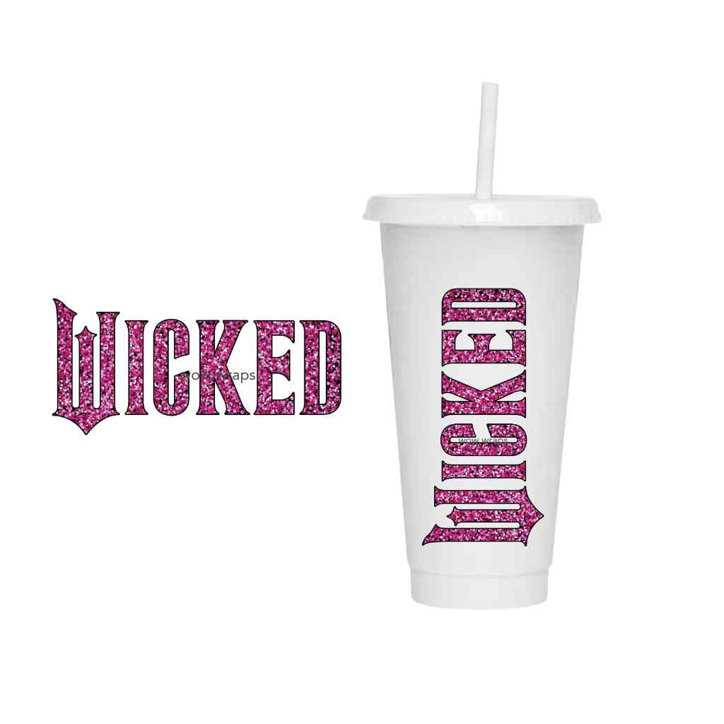 WICKED UV-DTF-PINK GLITTER