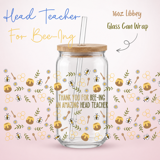 Thank You For Beeing - Head Teacher LIbbey UV-DTF Wrap