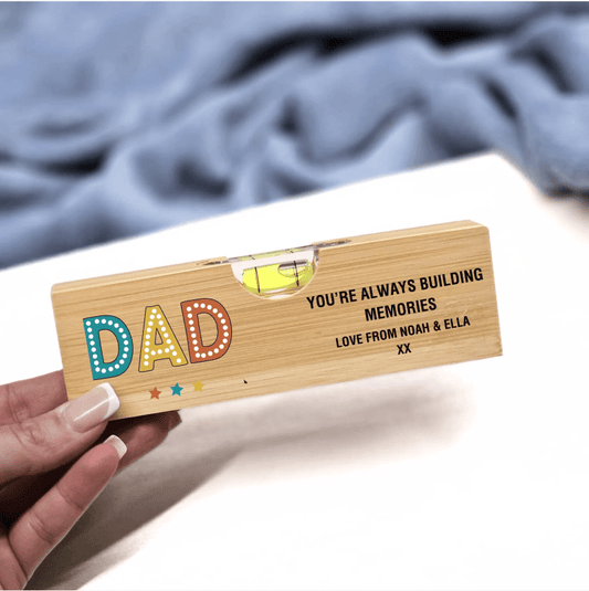 Always Building Memories UV - DTF For Wooden Spirit Levels - Wow Craft Blanks & Wraps