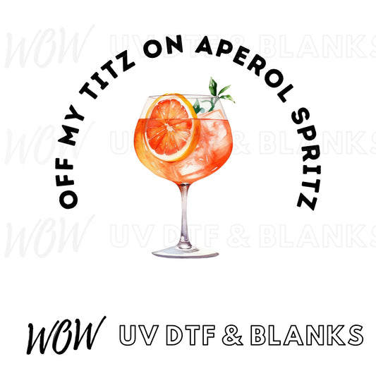 APEROL SPRITZ UV - DTF DECAL - Wow Wraps