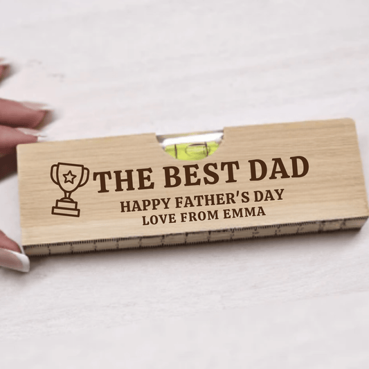 Best Dad UV - DTF For Wooden Spirit Levels - Wow Craft Blanks & Wraps