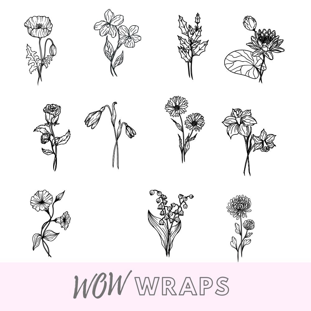 BIRTH MONTH FLOWERS - Wow Wraps