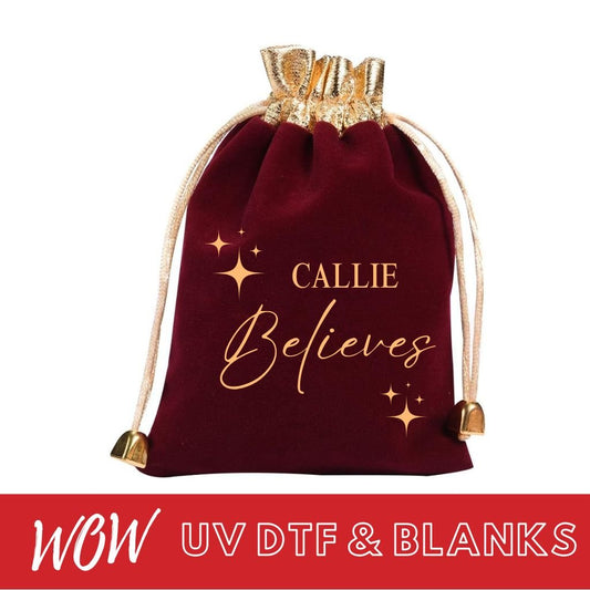 BLANK LUXURY VELVET GIFT POUCH - Wow Wraps