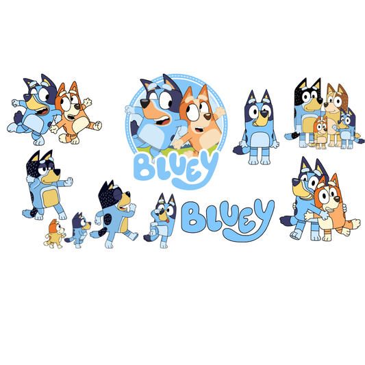Blue Dog Theme Sheet - Wow Wraps