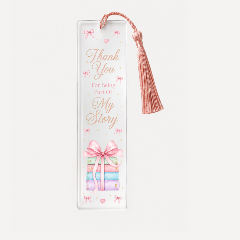 Book Stack Bookmark UVDTF