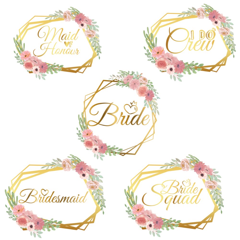 Bridal Party Wreath UV-DTF Decal - Wow Wraps