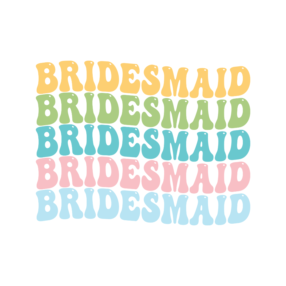Bridesmaid UV-DTF Decal - Wow Wraps