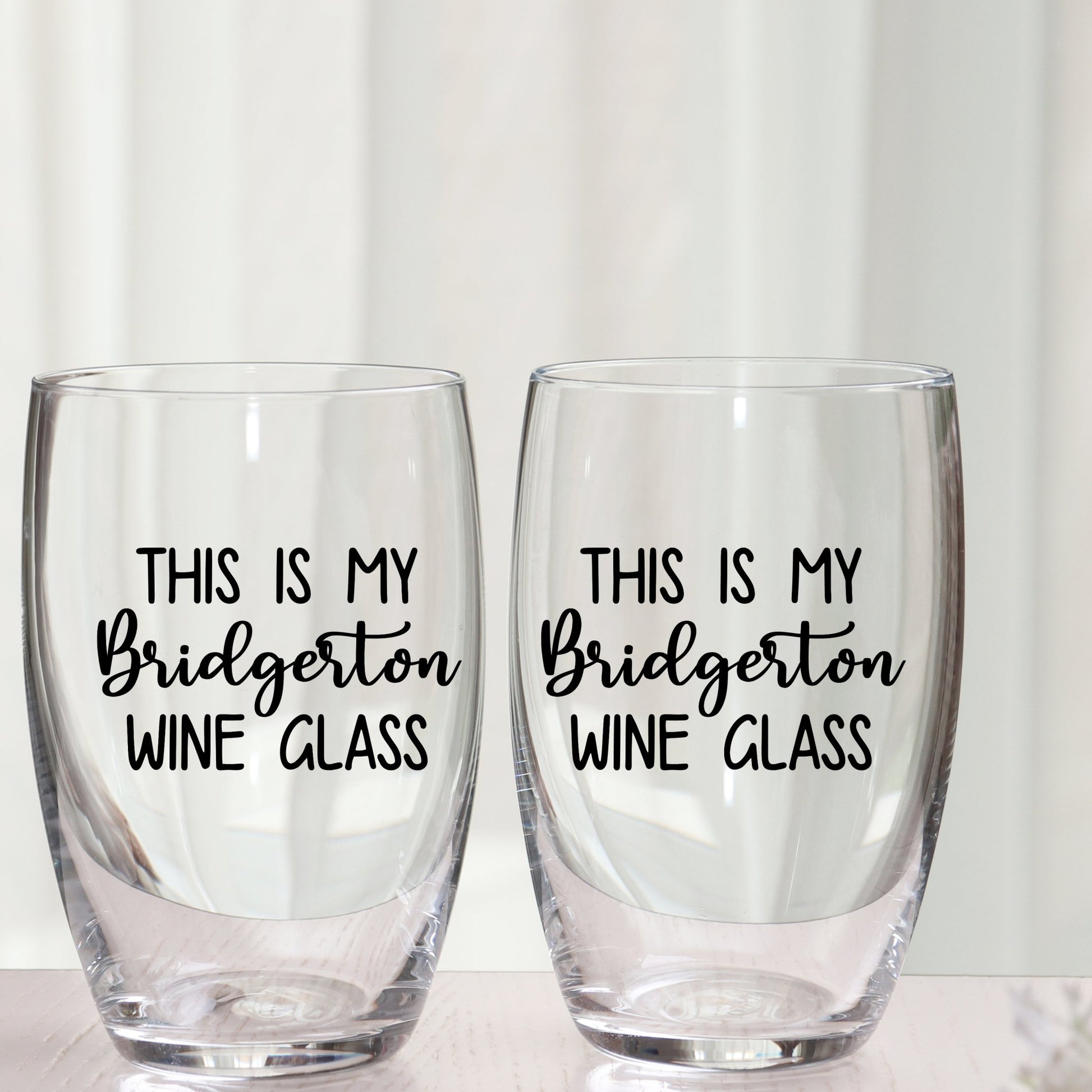 Bridgerton - Wine Glass Decal - Wow Wraps