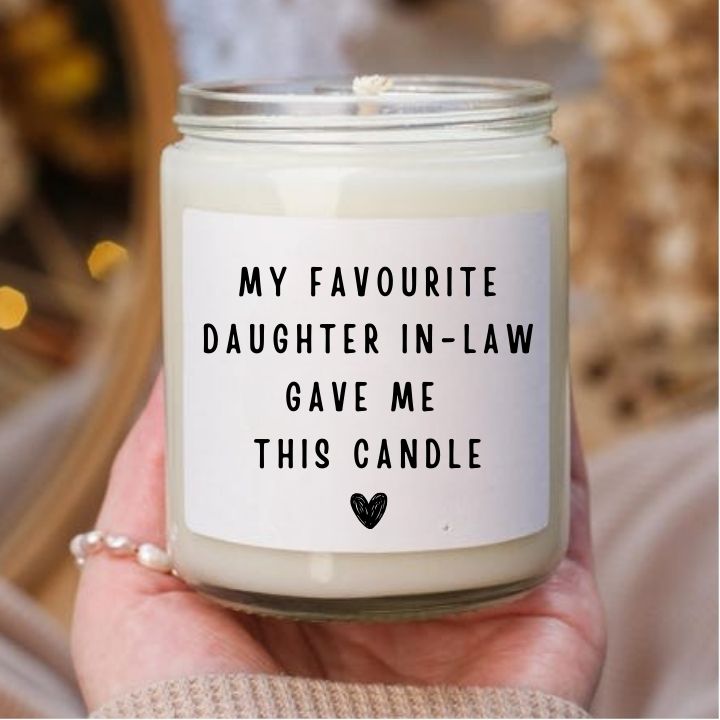 Candle Label - Favourite Daugther - In - Law - Wow Craft Blanks & Wraps