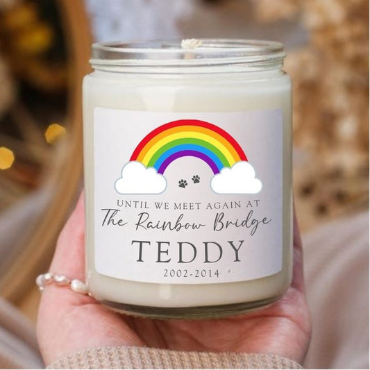 Candle Label - Meet You At The Rainbow Bridge - Wow Craft Blanks & Wraps