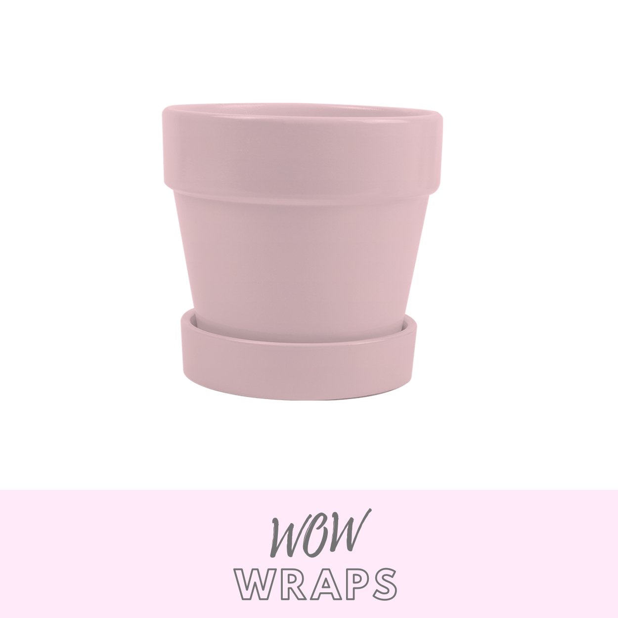 CERAMIC PLANT POT AND SAUCER - Wow Wraps