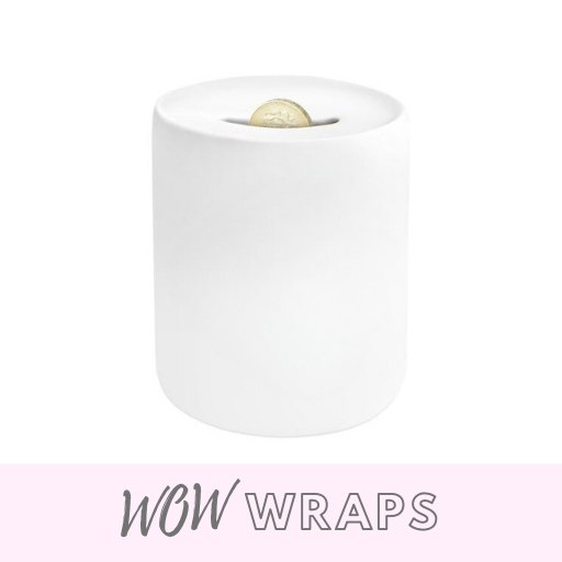 Ceramic Sublimation / UV-DTF Money Box 11oz - Wow Wraps