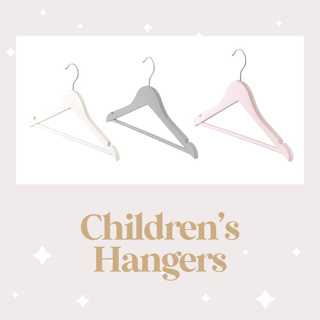 Childrens Wooden Coat Hangers - Wow Wraps