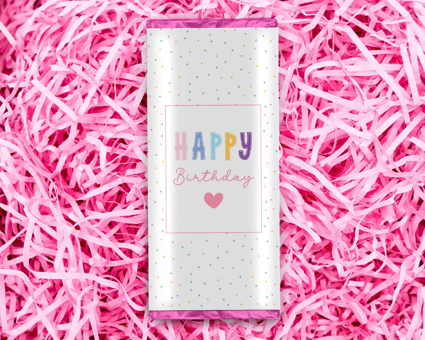 Chocolate Bar Wrapper - Happy Birthday - Wow Craft Blanks & Wraps