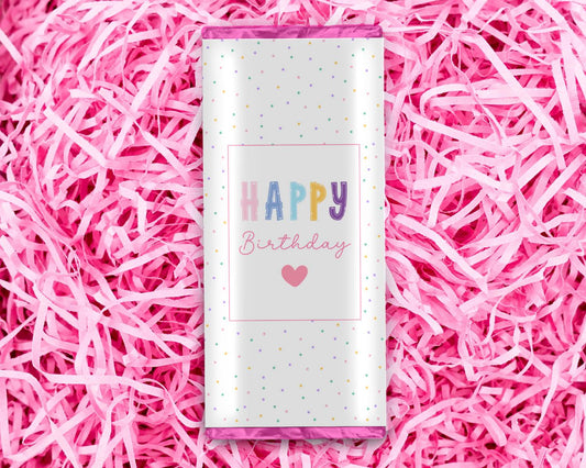 Chocolate Bar Wrapper - Happy Birthday - Wow Craft Blanks & Wraps