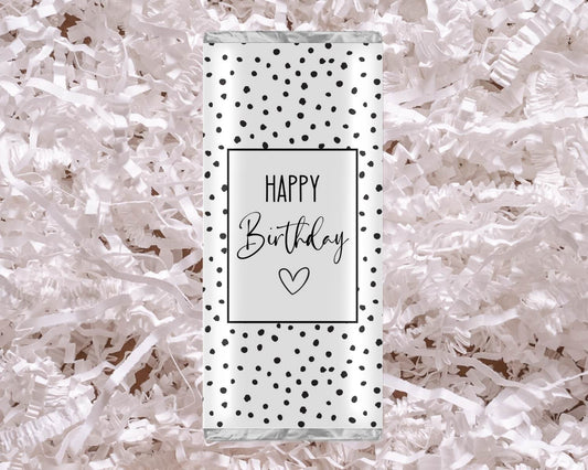 Chocolate Bar Wrapper - Happy Birthday - Wow Craft Blanks & Wraps