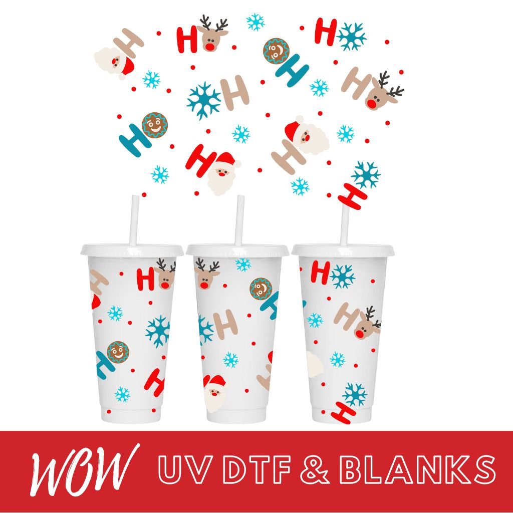 CHRISTMAS HOHOHO 24oz COLD CUP WRAP (Copy) - Wow Wraps