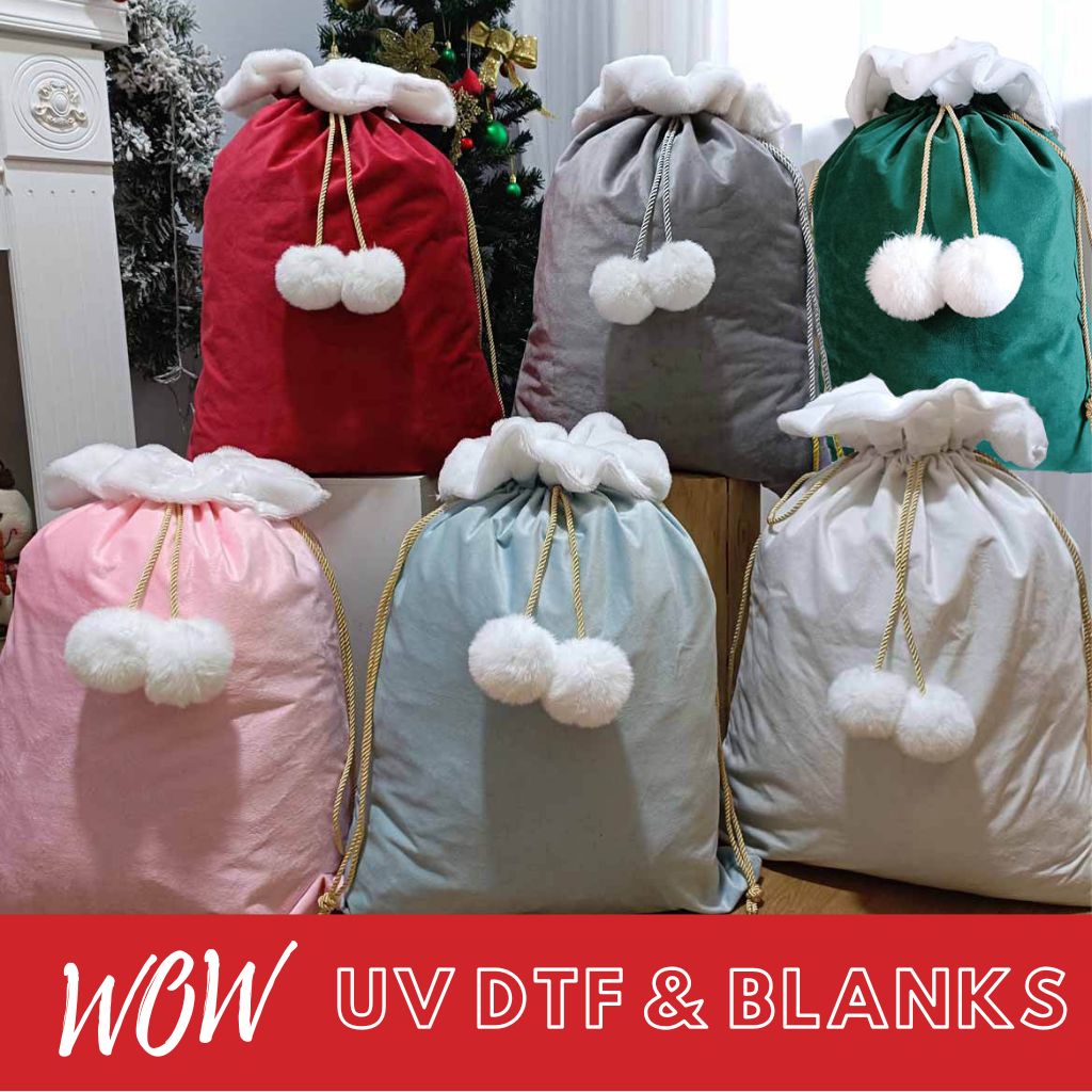 CHRISTMAS POM POM SACKS - Wow Wraps