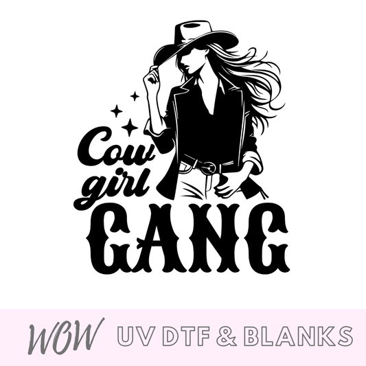 Cow Girl Gang UV-DTF Decal - Wow Wraps
