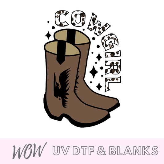 Cowgirl UV-DTF Decal - Wow Wraps