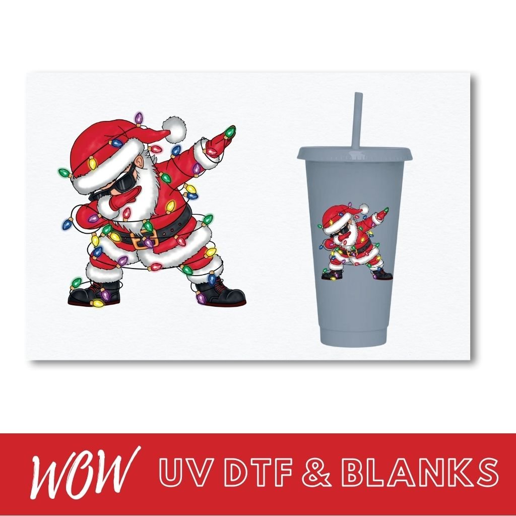 DABBING SANTA UV - DTF DECAL - Wow Wraps