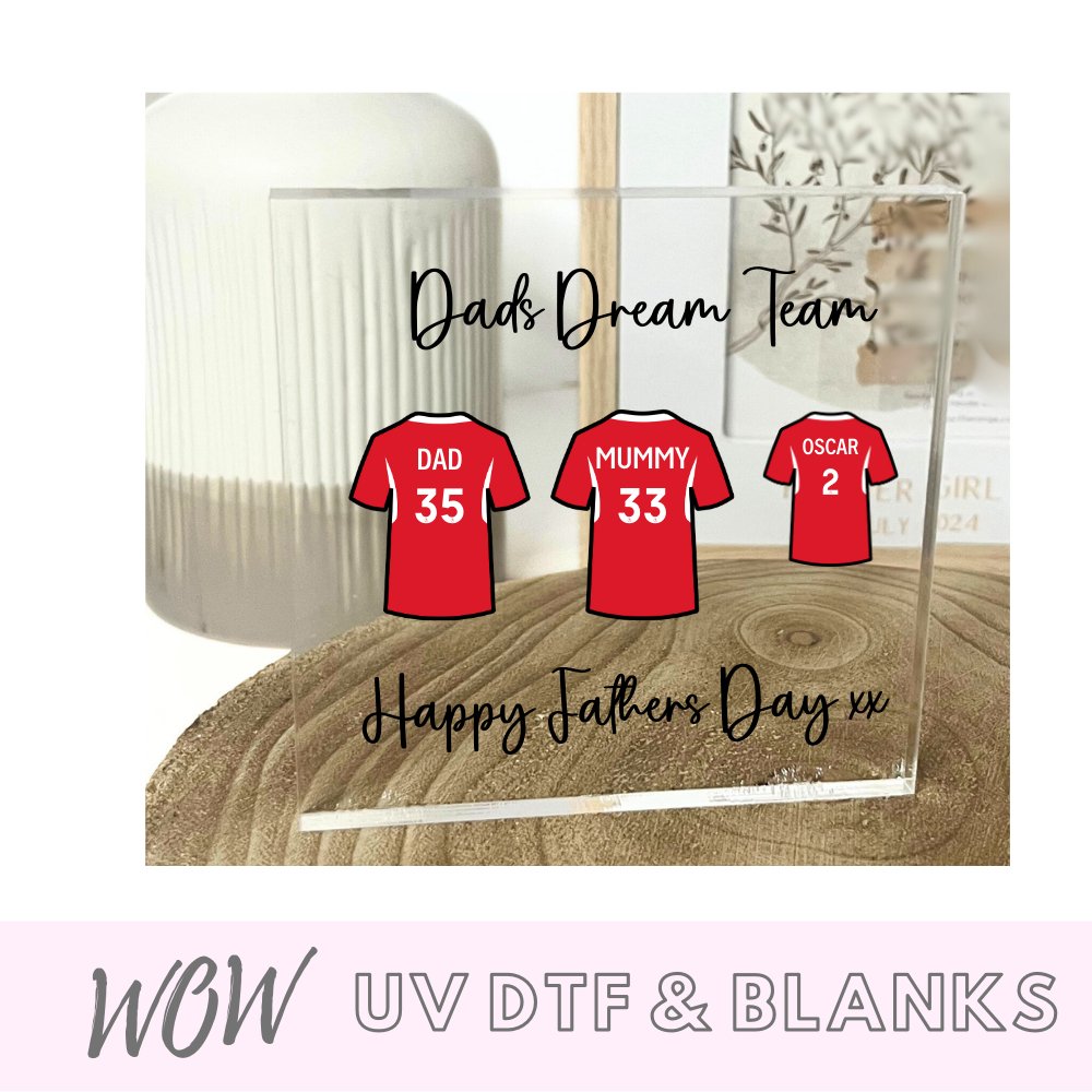 Dads Dream Team Football Shirts - Wow Wraps