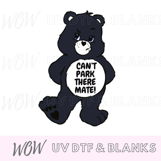 DRIVING SWEAR BEAR PROFANITY UV - DTF DECAL - Wow Wraps