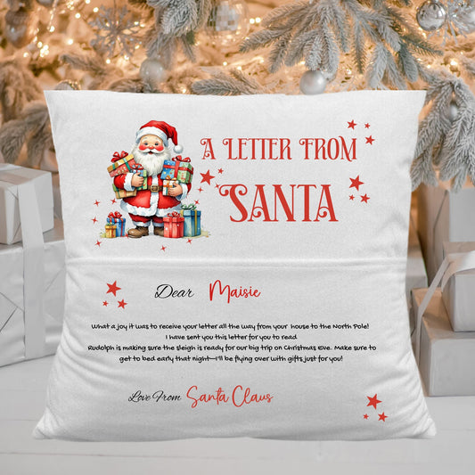 DTF TRANSFER - A LETTER FROM SANTA POCKET CUSHION TRANSFER - Wow Craft Blanks & Wraps